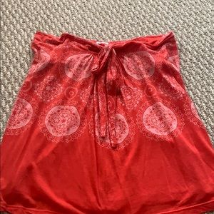 strapless flowly top